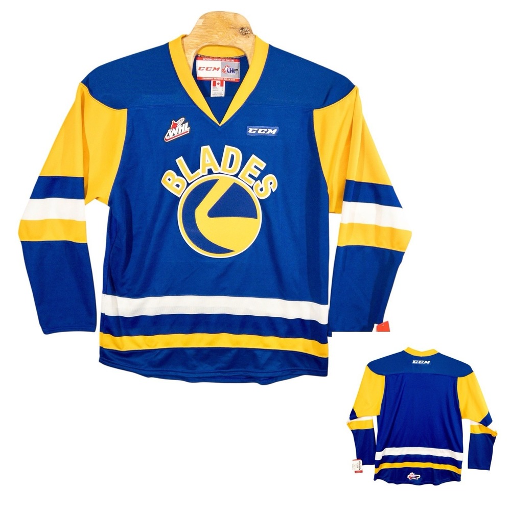 NWT CCM Saskatoon‎ Blades WHL Hockey Jersey Mens Large NHL